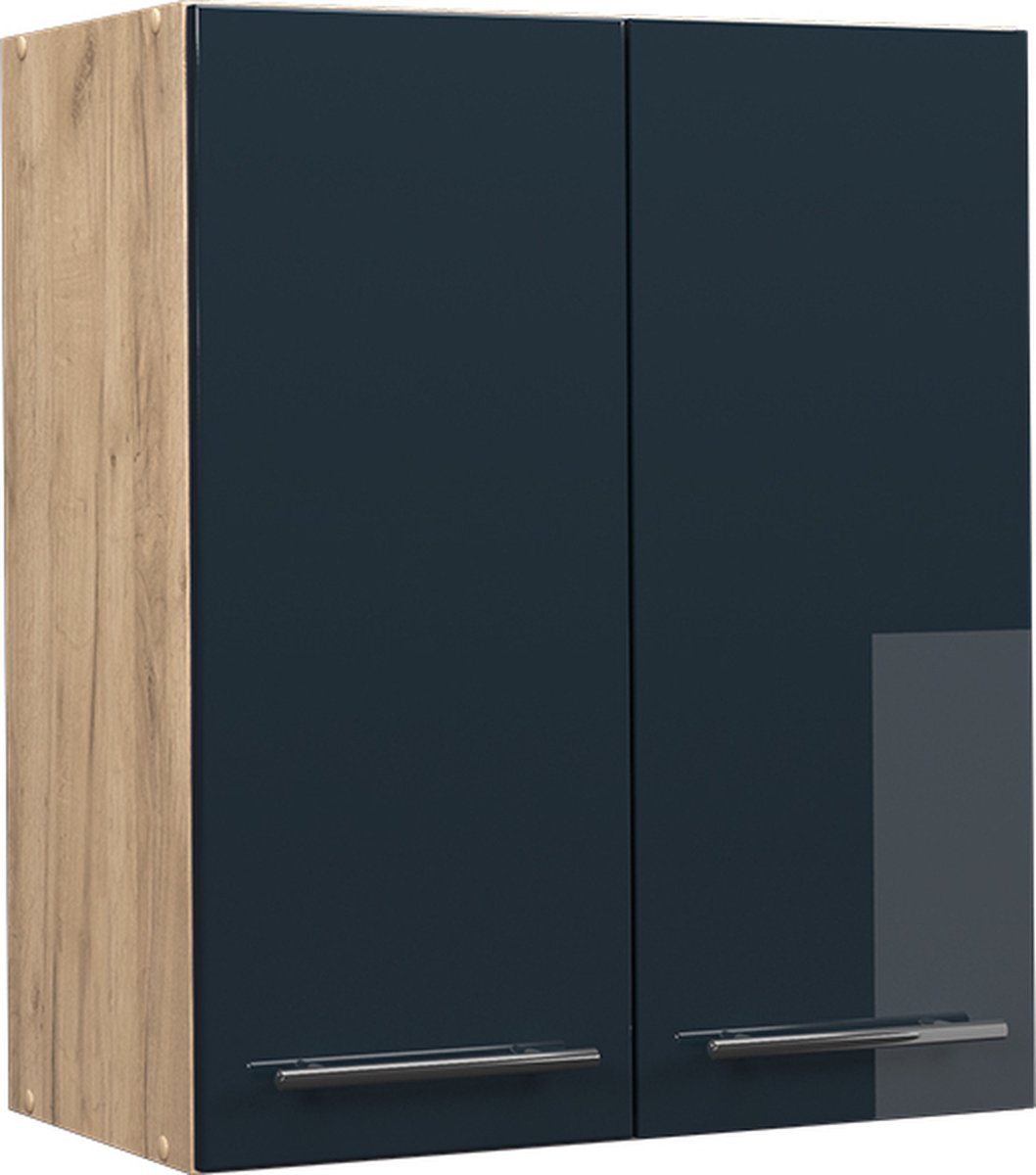 Vicco Fame-Line Keukenkasten – 60 cm Donkerblauw hoogglans Donkerblauw hoogglans/Goudkleurig Eiken