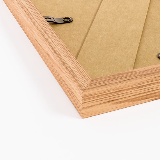 Cadre photo - Posterdeco - Bois Premium - Format de l'image 15x21 cm (A5) - Chêne