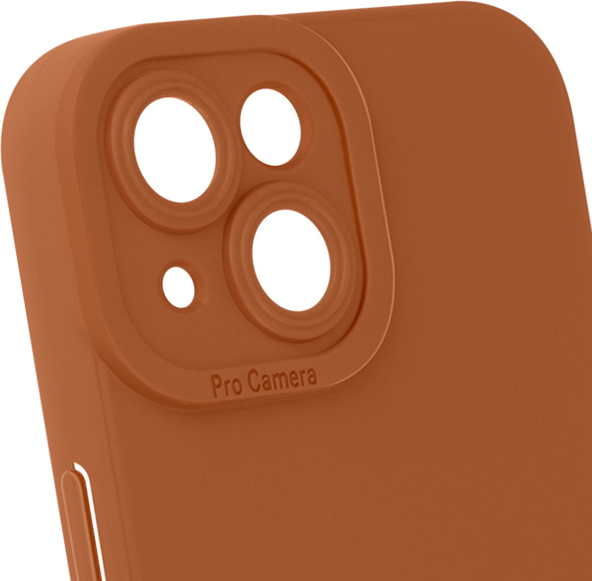 Avizar Hoes Geschikt voor iPhone 15 Beveiligde camera, Lichtbruin