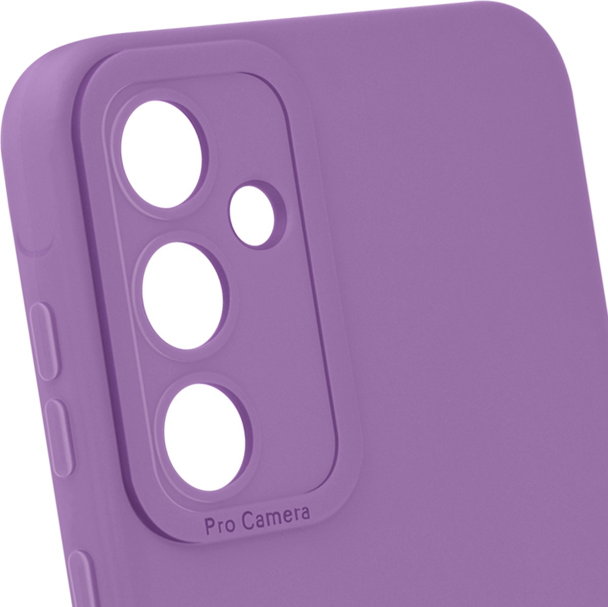 Avizar Hoes Geschikt voor Samsung Galaxy A55 5G Camerahoes ontwerpen, Donkerpaars
