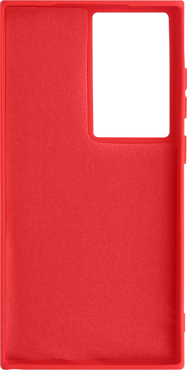 Avizar Hoes Geschikt voor Samsung Galaxy S24 Halfstijf Zacht aanvoelend, Rood