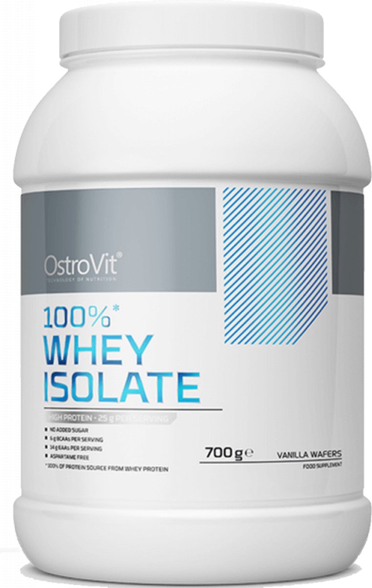 Goedkoopste Protein Poeder - OstroVit 100 Whey Isolaat 700 g - - Vanille