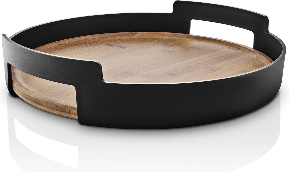 Eva Solo - Nordic Kitchen Dienblad Ø 35 cm Bamboe - Zwart - Bruin - Bamboe - Kunststof