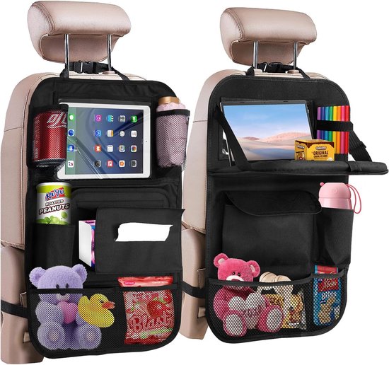 American Crew Rangement Voiture 2 Piu00e8ce Protections Dossier De Siu00e8ge Voiture, Protege Siege Voiture Support Tablette Voiture Accessoire Voiture