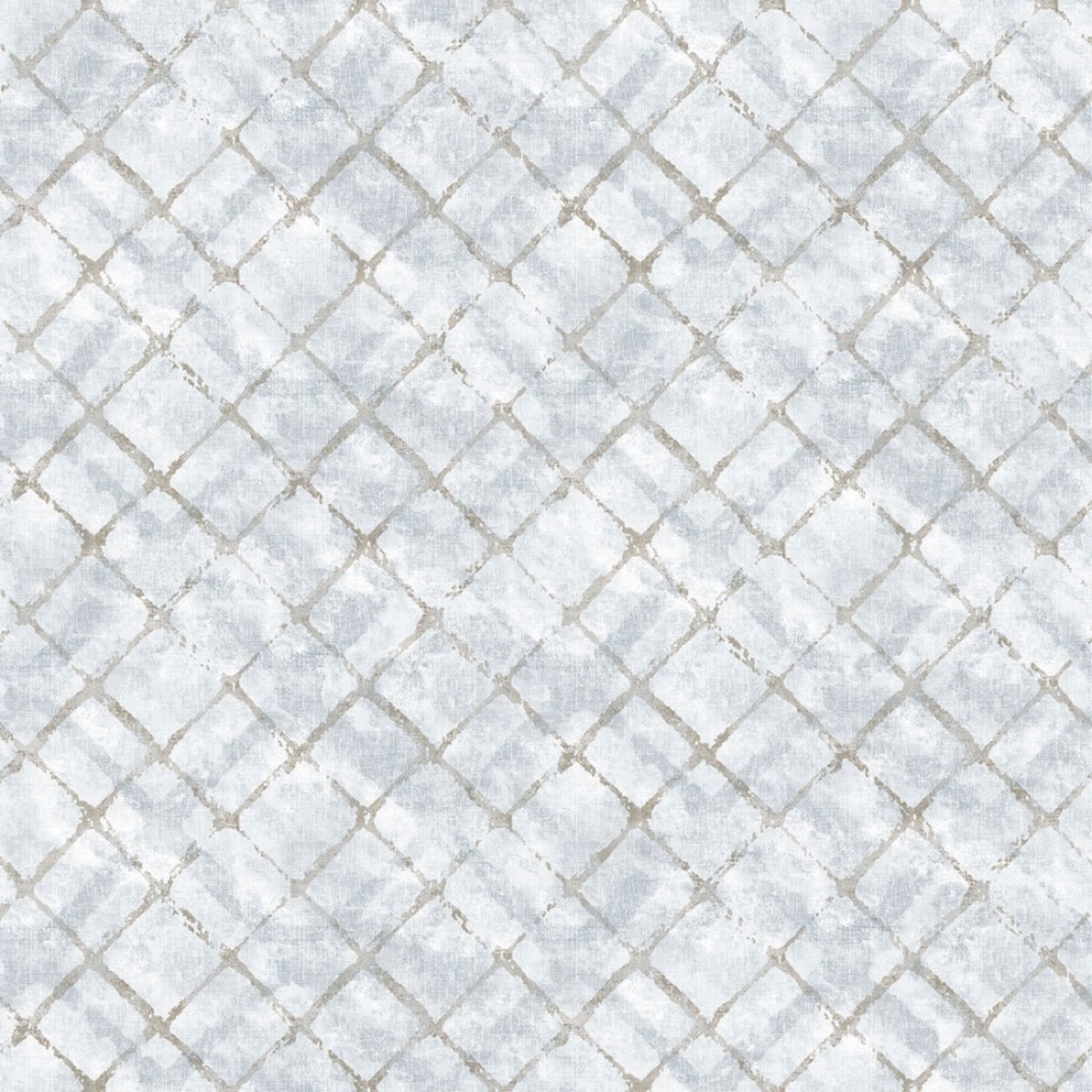 Noordwand Homestyle Behang Tiles blauw en taupe