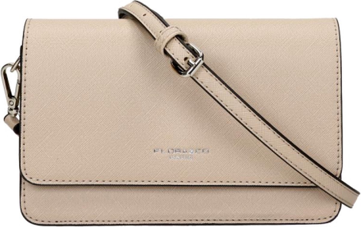 Flora & Co Kleine Crossbodytas / Schoudertas Dames - Sara - Beige / Taupe