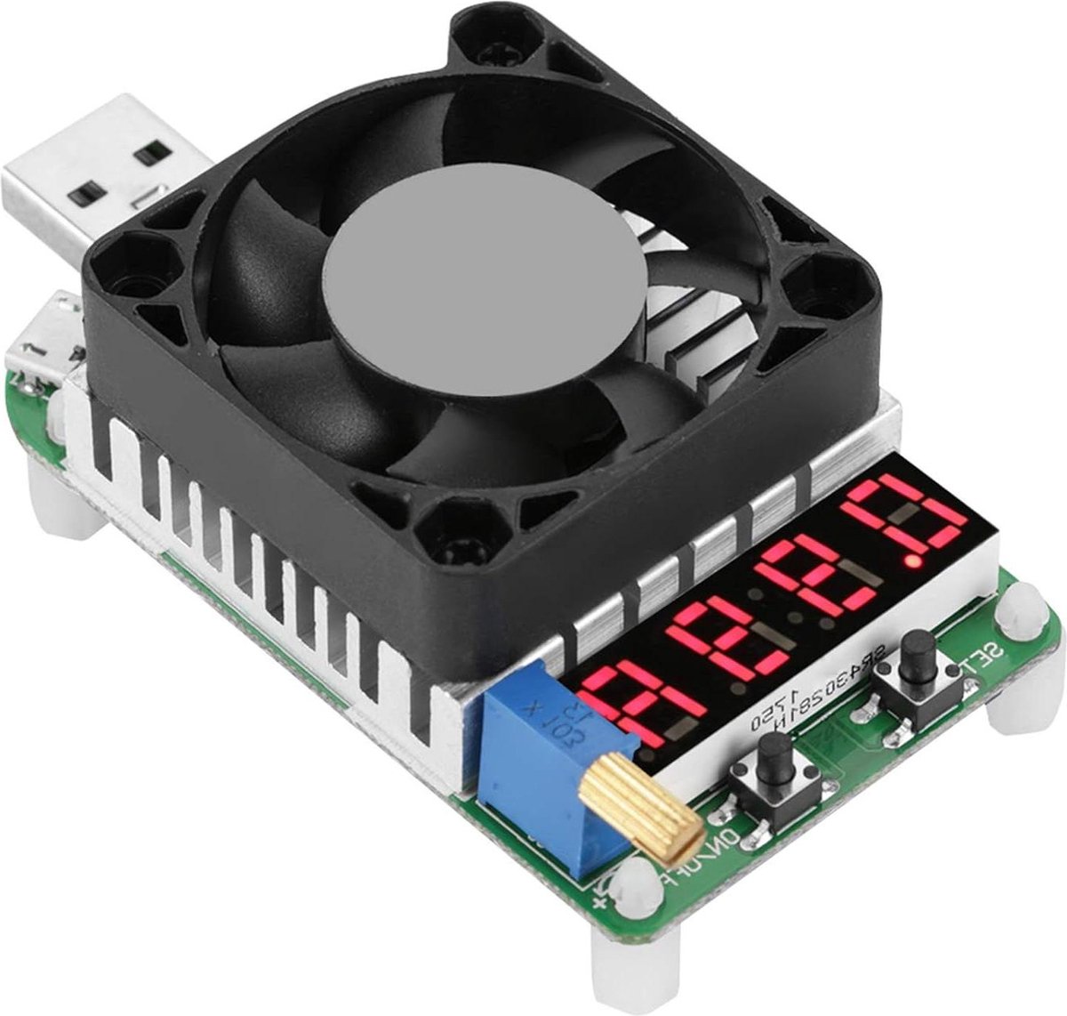 USB Power Meter Tester - USB-opladen Ontladingstester LD35 - Elektronische Last Digitale Display - Batterij Test Instelbare Weerstand Spanning Stroom Meter