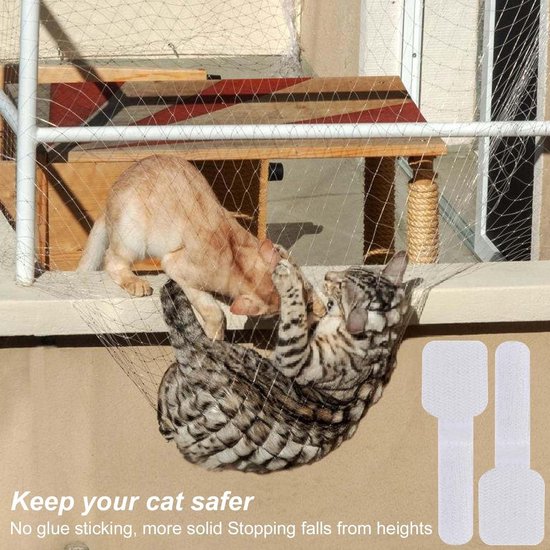 YAOZUP Zelfklevende haken voor buiten, 100 stuks, kattenbeschermingsnet voor buiten, voor balkons, zonder boren, kattennet, kleefhaken voor katten op het balkon YAOZUP Zelfklevende haken voor buiten, 100 stuks, kattenbeschermingsnet voor buiten, voor balkons, zonder boren, kattennet, kleefhaken voor katten op het balkon
