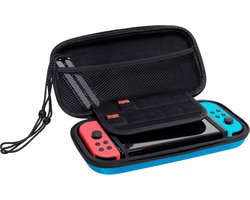 Trust GXT 1248 – Beschermhoes voor Nintendo Switch – Switch case – Hard case – Extra opbergruimte voor 4 Joy-Cons, 10 spellen en kabels - Blauw/Rood