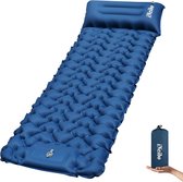 Isomat zelfopblazend campingmatras met geïntegreerd hoofdkussen- isolatiemat voor