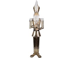 Clayre & Eef Kerstdecoratie Notenkraker 102 cm Goudkleurig Metaal