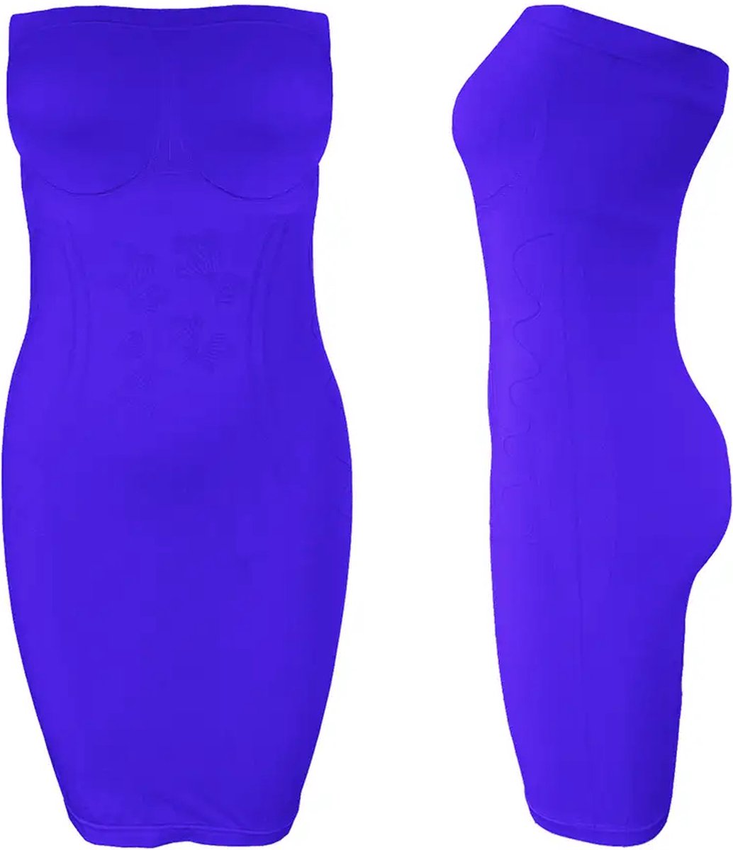 Fine Woman strapless onderjurk Naadloos Blauw bol