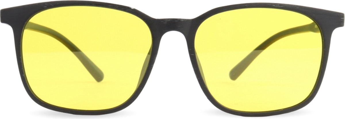 Montour Nachtbril Auto - RAY - Vierkant Model - Zwart - Dames - Heren - Unisex
