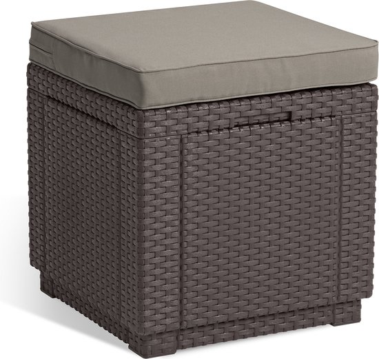 Allibert Tuintafel met opbergruimte Luzon grafiet 223932