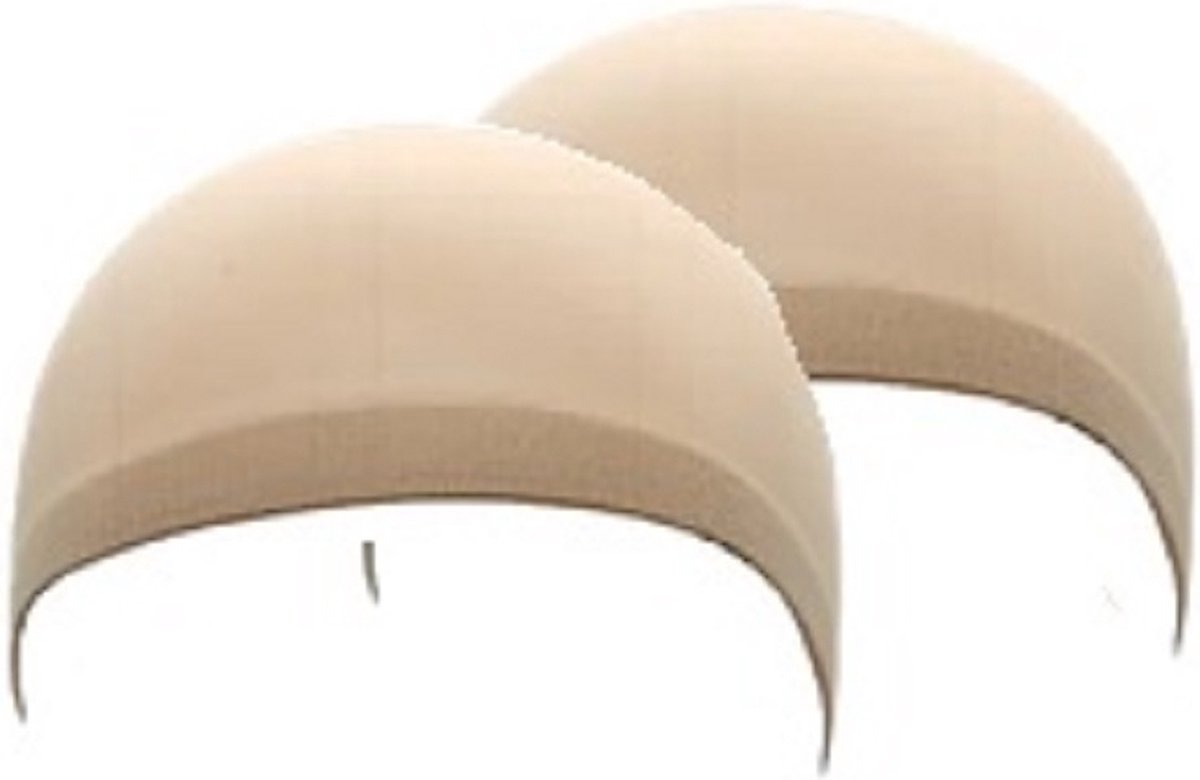 BamBella® Wig Cap 2 stuks bruin Mesh Pruik Rekbare Elastische Haarnet