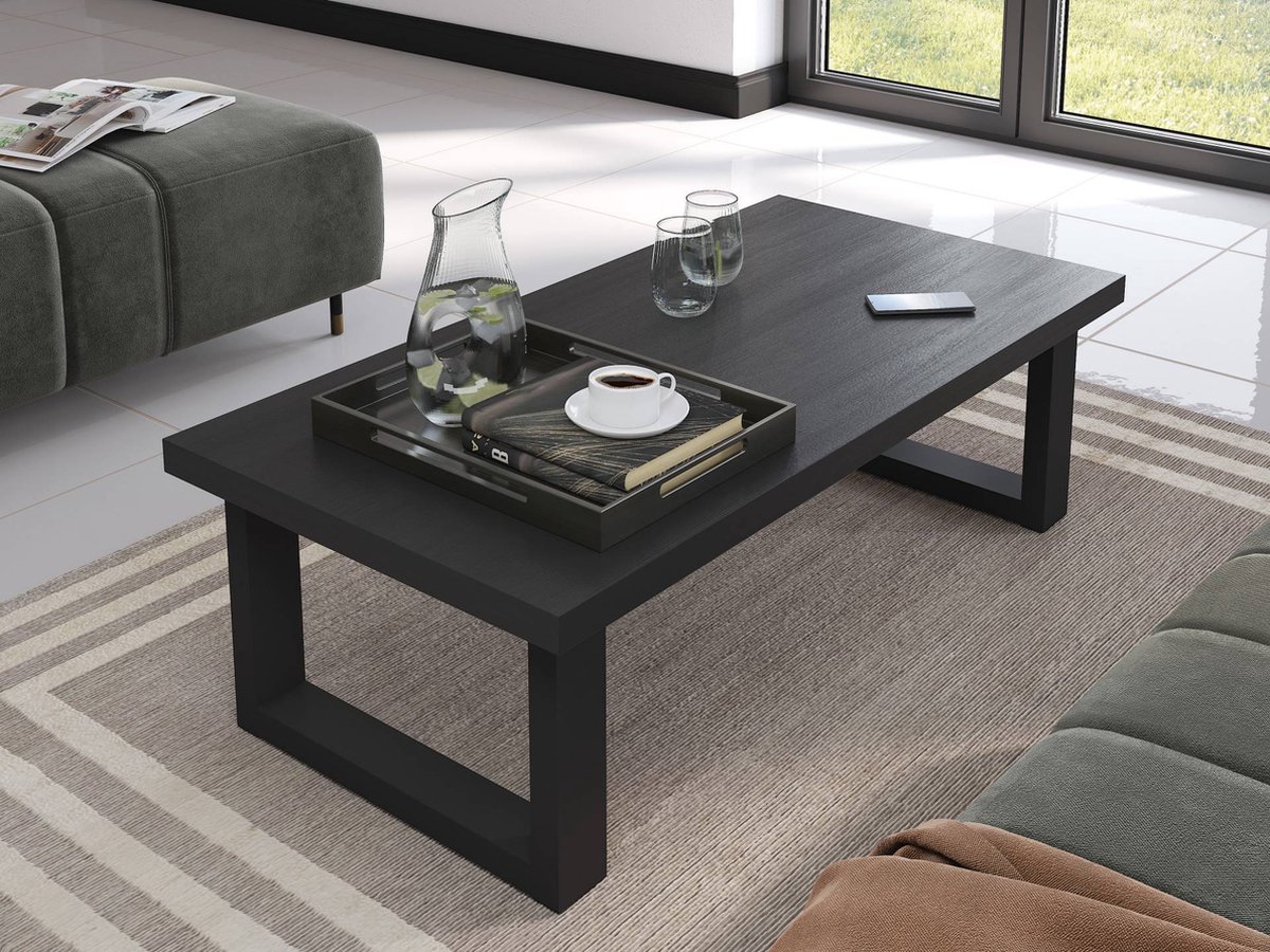 Belfurn - Balencia zwart - salontafel 130x65cm