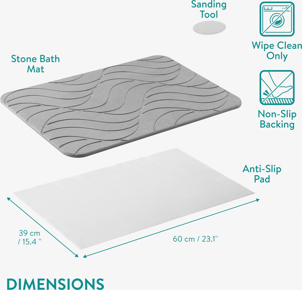 Badmat Met Traagschuim • Antislip Badmat • Badmat • Wasbare En Sneldrogende Badmat Ook Ideaal Als Douchemat Badmat 60 X 100 Cm Rood