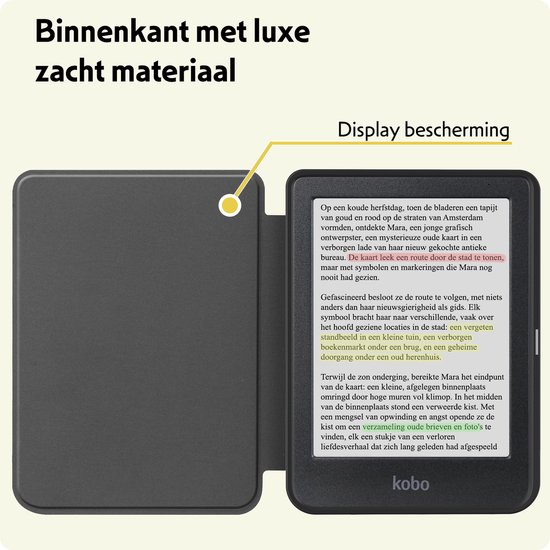 Hoesje Geschikt voor Kobo Clara Colour Hoes Bescherm Hoesje Case Sleep Cover - Hoes Geschikt voor Kobo Clara Colour Hoesje - Eenhoorn van Hoesje  — afbeelding 5