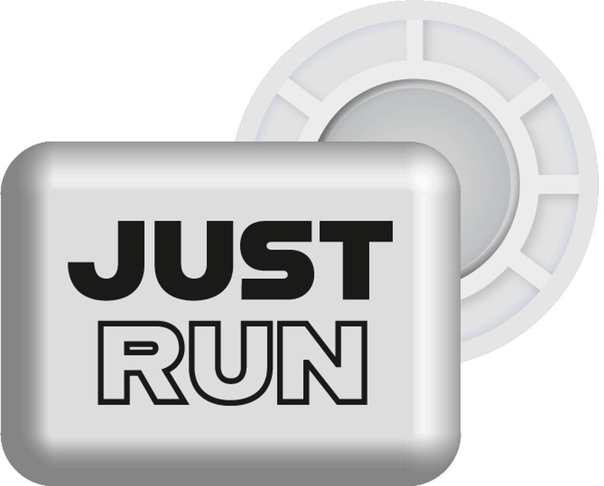 Bibbits hardloopmagneten | Just Run White