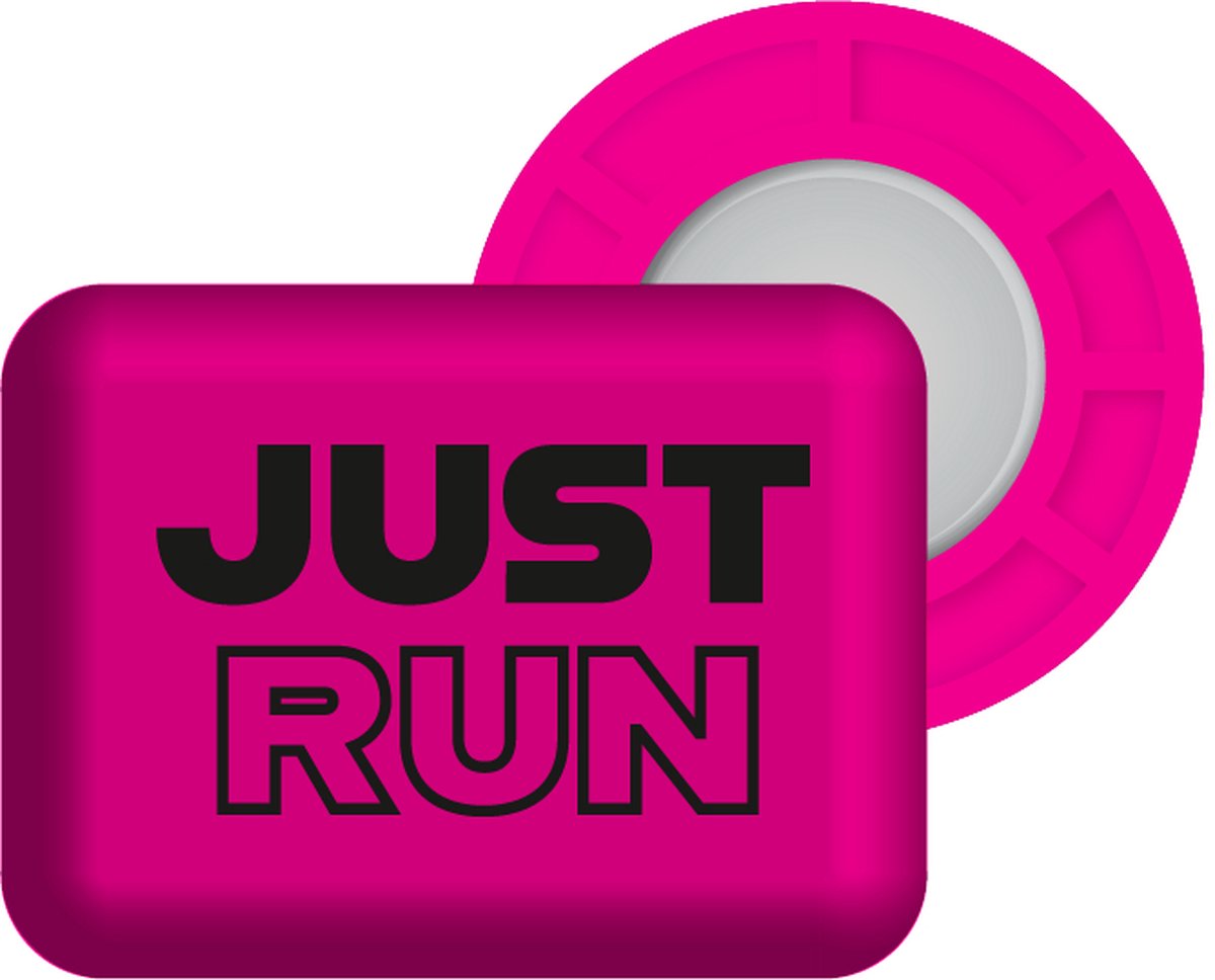 Bibbits hardloopmagneten | Just Run Pink