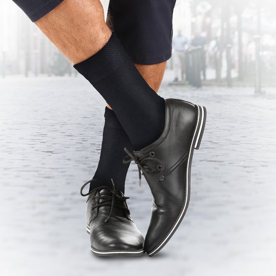 Jacob & Roy's 9 paires de Chaussettes noires - Homme - Taille 39-42 - Sans couture