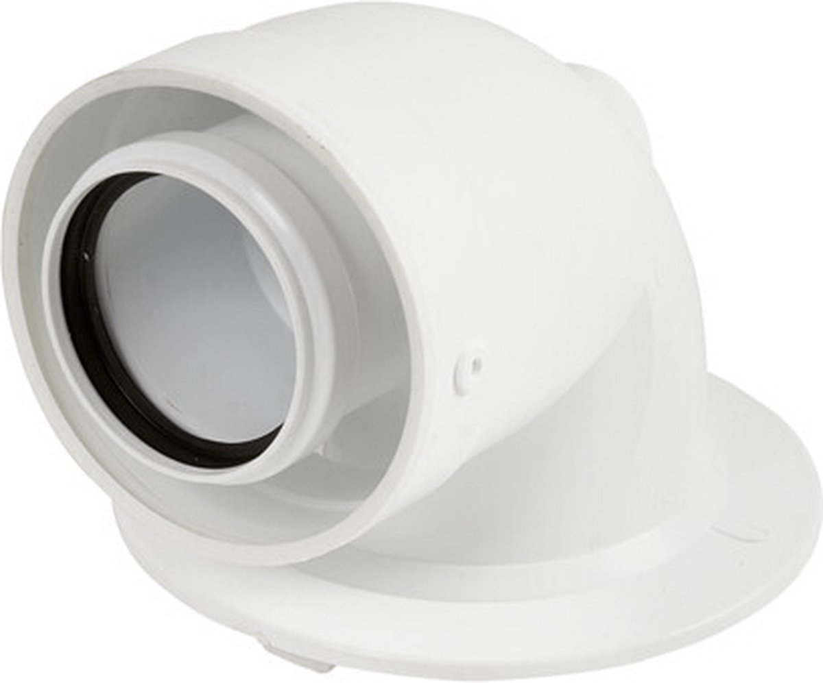 Remeha Rookgasbocht met meetopening, DN 60/100 voor Tzerra Ace, 7782188