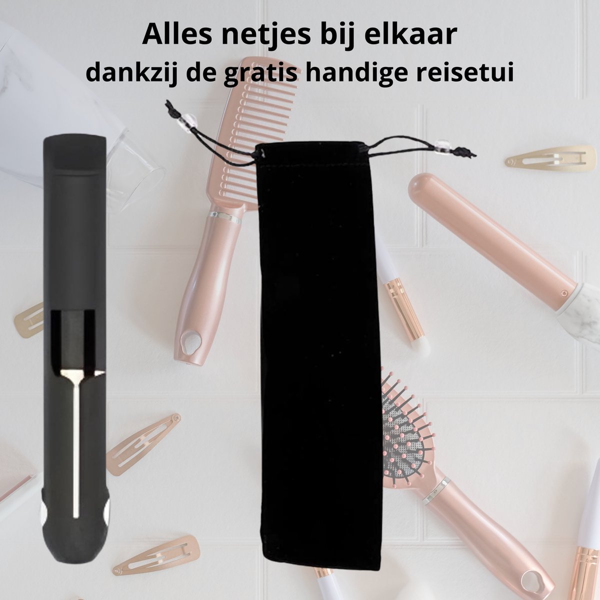 Draadloze Mini Stijltang - Mini Krultang - Reis Stijltang - afbeelding 3
