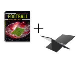 teNeues Tafelboek Football - The Ultimate Book + Boekenstandaard Zwart - Set - Combipack - Luxe Tafelboek