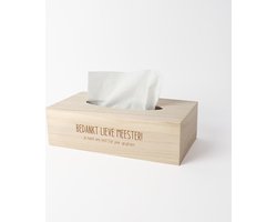 Tissue box - Cadeau meester - Cadeau meester einde schooljaar - Meester bedankt - Bedankt lieve meester - MEESTER - zakdoekendoos