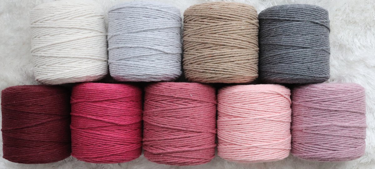 3mm x 200m Rosa - Dusty Pink macramé katoenen koord Macrame Touw|kleuren om mee te knutselen|Garen voor Wandkleed en Plantenhanger Zelf Maken|Dromenvanger||engel van macramé — afbeelding 9