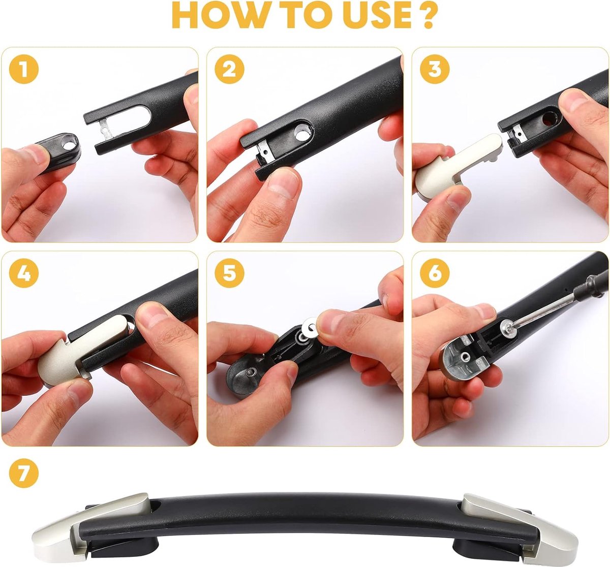 HANDSON kofferhandvat zwart 120 mm kopen? | Knoppen & grepen HANDSON kofferhandvat zwart 120 mm kopen? | Knoppen & grepen