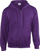 Gildan Heavy Blend™ Adult Full Zip Hooded Sweatshirt GI18600 - purple - L