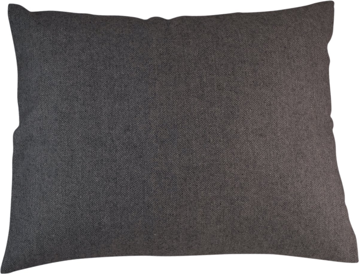 Linen & More Wood Rope Bradford Wool Kussen -8940 X 50 Zwart