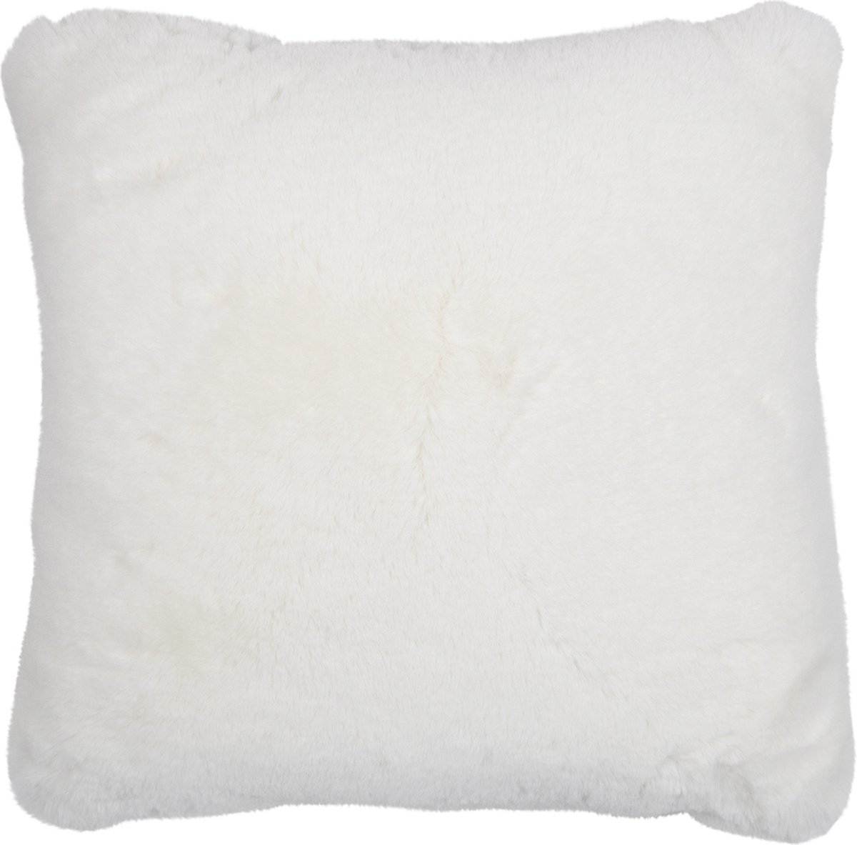 kussen teddy glad gebroken wit 45x45cm