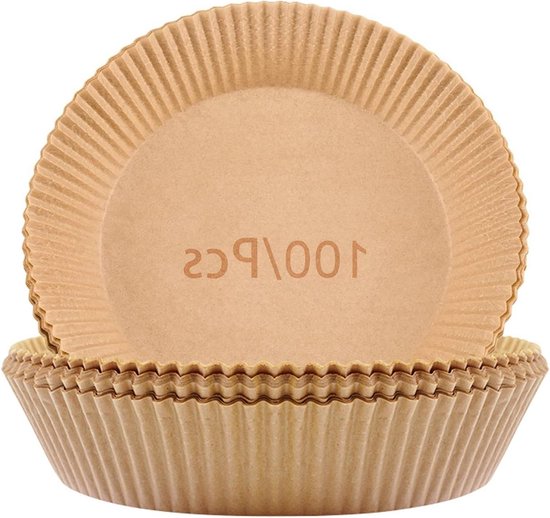 100 Vellen Bakpapier 18CM - Hittebestendig, Oliebestendig En Anti-aanbak Voor Oven En Airfryer