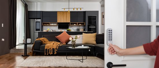 Aqara Smart Lock U200 Kit - Zwart - Slim Deurslot - Vingerafdruk & Pincode - Apple Home Key - Bluetooth & Matter