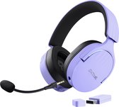 Trust GXT491P Fayzo - Draadloze Gaming Headset voor PS5 - PC - 7.1 Surround - USB Dongel & Bluetooth - Paars