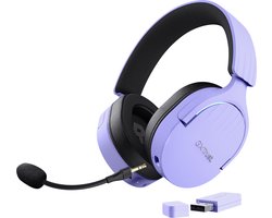 Trust GXT 491P Fayzo - Gaming Headset - Draadloos - 7.1 Surround Sound - Over-ear - Paars