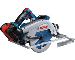 Bosch Professional GKS 18V-68 GC Cirkelzaag - BITURBO - Met 2x 18V (5.5 Ah) en lader - Incl. zaagblad en parallelgeleider - In L-boxx koffer