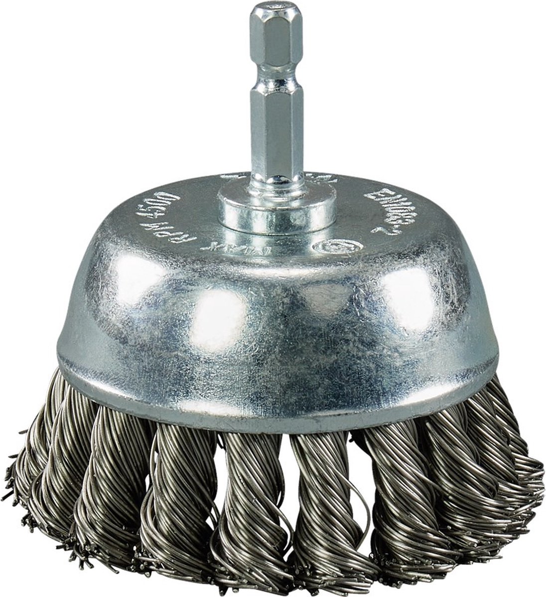 Makita Komborstel Zeskant 1/4x75mm RVS - D-76700