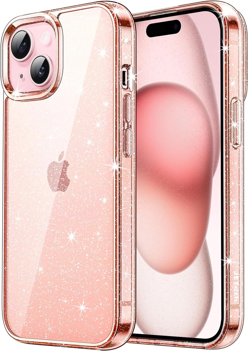 Telefoonhoesje Iphone 15 - Rosé Goud