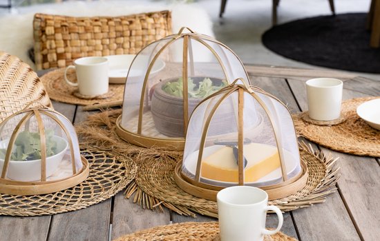Set de Table Rond Seagrass Naturel avec Frange (43 cm)