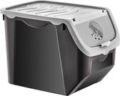 Boîte de rangement ORION Group pour légumes, fruits, oignons, pommes de terre, 12 l (marbre gris)