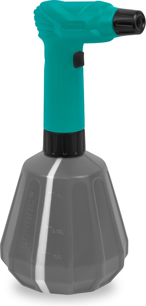 Bol.com VONROC Elektrische Drukspuit - 1 liter - 4V - voor bewatering, onkruidbestrijding, schoonmaken en auto detailing - Incl.... aanbieding