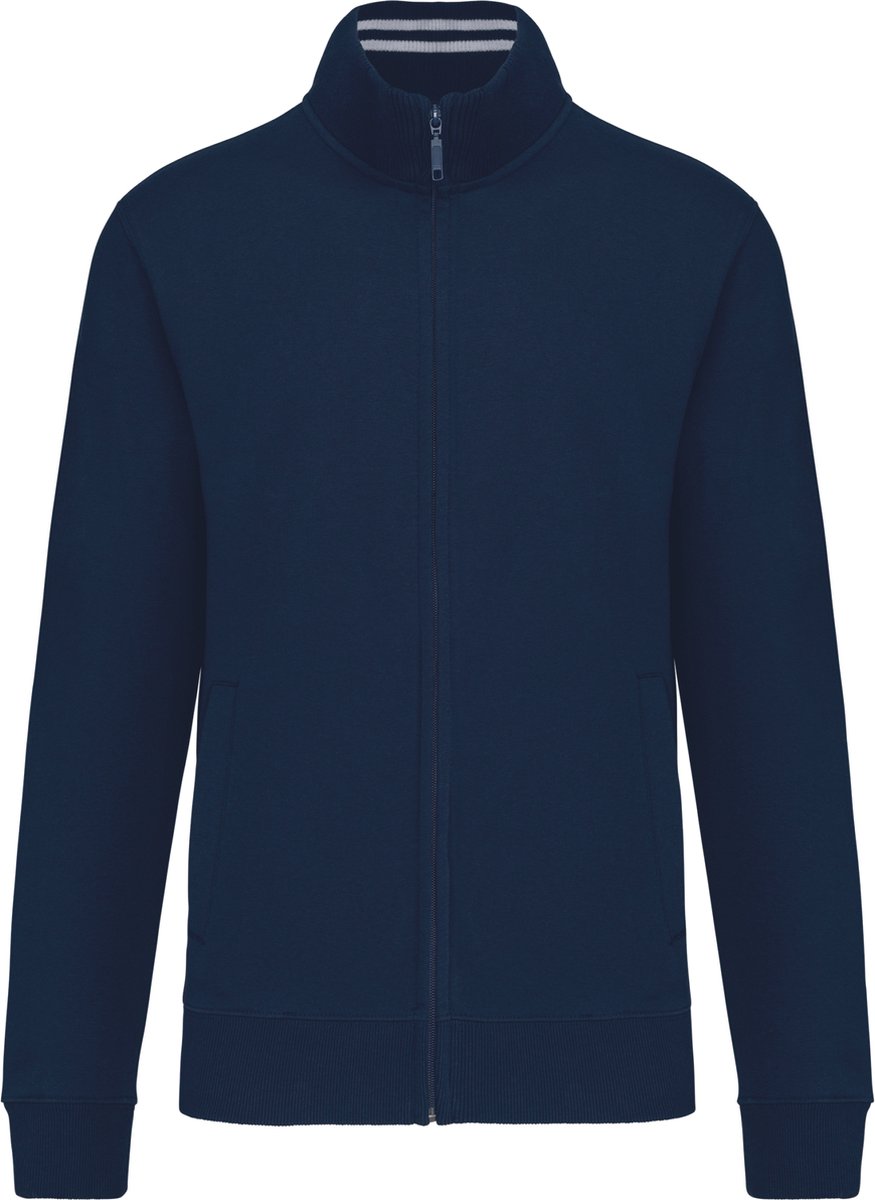 Kariban Herensweater met rits K456 - Navy - M