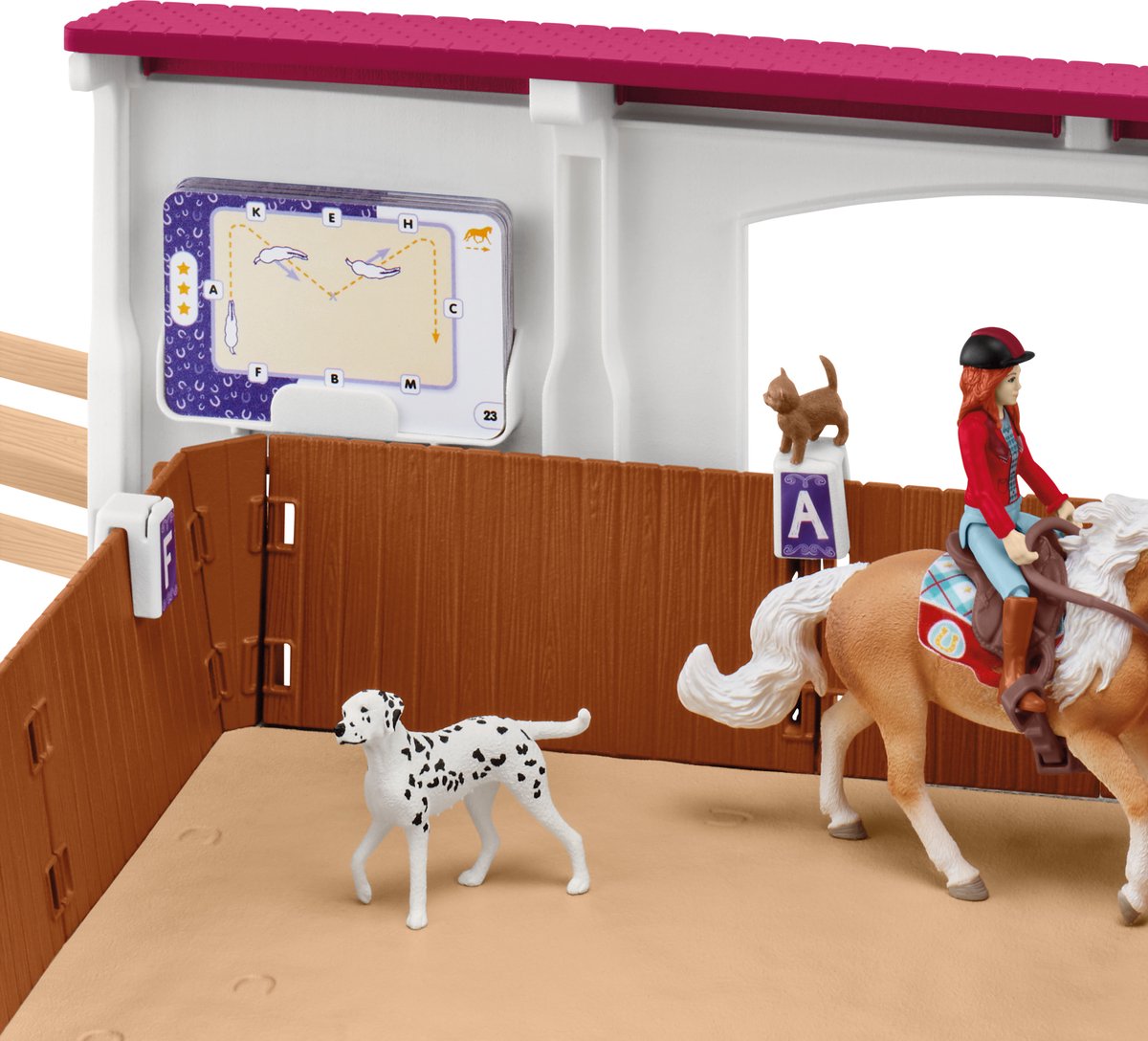 schleich HORSE CLUB Rijhal Peppertree - Paardentraining - Paardenspeelgoed - 42639 — afbeelding 6
