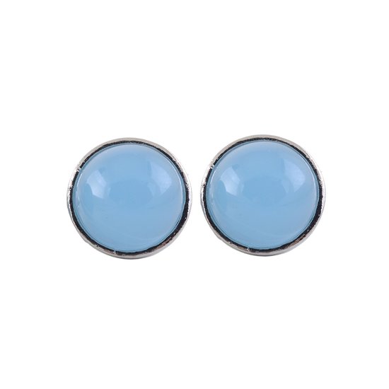 Behave - Boucles d'oreilles - Blauw - 1,3 cm de diamètre