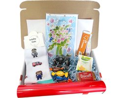 Cadeau box – Sterkte – Beterschap Verrassings Pakket – Gift box – Grappig - Cadeau voor vrouw man – Kado – Sokken - Verjaardag cadeau – Geschenkdoos - LuckyDay Socks – Maat 36-40
