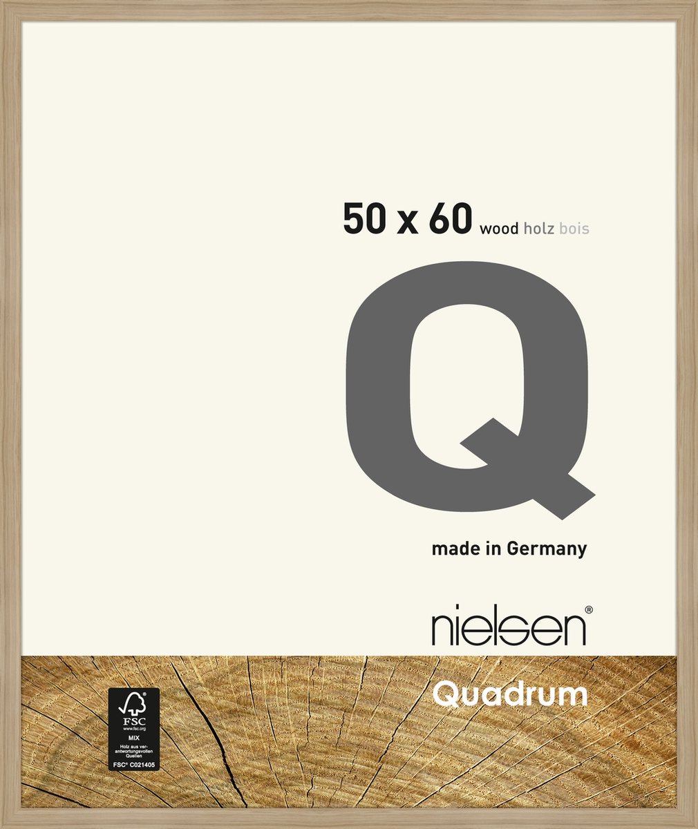 Nielsen Quadrum Houten Wissellijst Oak Naturel 50x60cm Eiken
