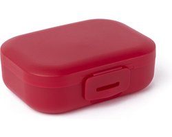 Amuse Snackbox - Small - Boîtes à collations - Boîte de rangement avec fermeture à clip - Passe au lave-vaisselle - Rouge